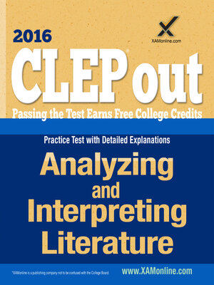 cover image of CLEP Analyzing and Interpreting Literature